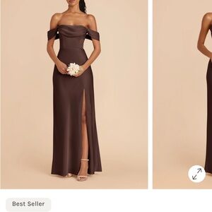 Birdy Grey Strapless Chocolate Brown Dress